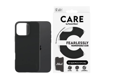 CARE by PanzerGlass Case Fashion Black iPhone 16 Pro Max | CARE