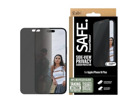 SAFE by PanzerGlass Privacy Screen Protector iPhone 16 Plus | Ultra-Wide Fit