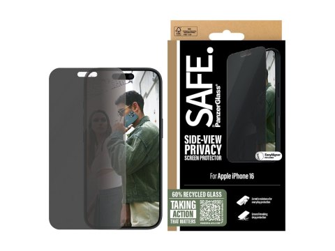 SAFE by PanzerGlass Privacy Screen Protector iPhone 16 | Ultra-Wide Fit