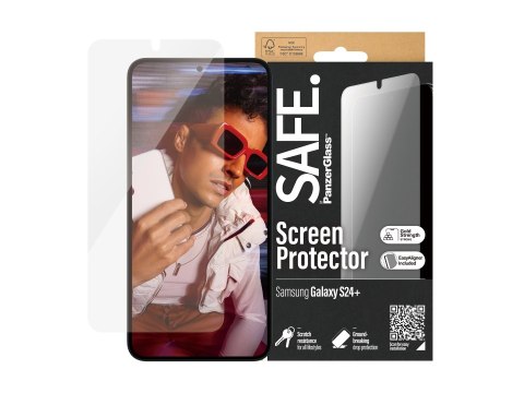 SAFE by PanzerGlass Screen Protector Samsung Galaxy S24 Plus | Ultra-Wide Fit z EasyAligner