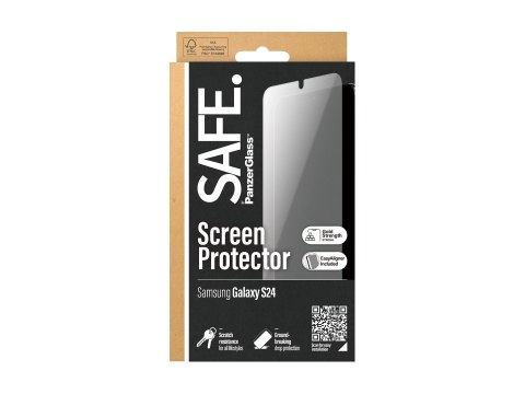 SAFE by PanzerGlass Screen Protector Samsung Galaxy S24 | Ultra-Wide Fit z EasyAligner