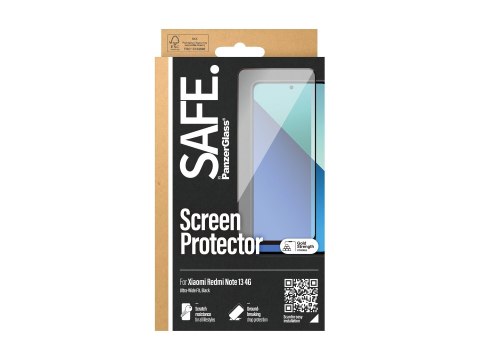 SAFE by PanzerGlass Screen Protector Xiaomi Redmi Note 13 4G | Ultra-Wide Fit
