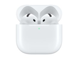 Słuchawki bezprzewodowe Apple AirPods 4 z funkcją aktywnej redukcji hałasu, idealne dla miłośników muzyki i wygody.