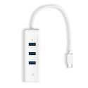 TP-LINK UE330C USB 3.0 Type-C to Gigabit Ethernet Network Adapter with 3-Port USB 3.0 Type-A Hub