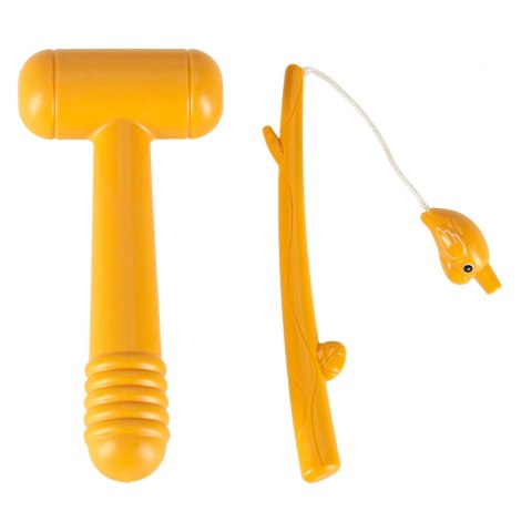 Zabawka sensoryczna wbijak dla niemowląt 8w1 Bibi-inn niebieska