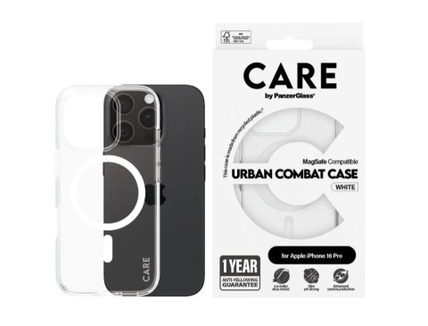 CARE by PanzerGlass Case Flagship White MagSafe iPhone16 PRO | CARE