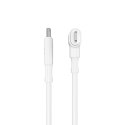 Hyper HyperJuice Silikonowy kabel USB-C do USB-C i Lightning Hybrid 60W, biały | Hyper