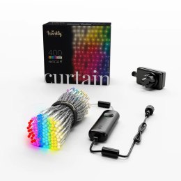 Twinkly Kurtyna Smart LED 400 RGBW 1.5x2.1m Przezroczysty przewód|Twinkly