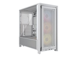 Corsair PC Case | Frame 4000D RS ARGB Modular | White | Mid-Tower | Power supply included No