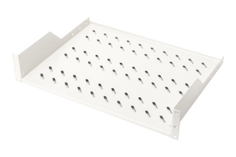 Digitus | Fixed Shelf for Racks | DN-97610 | White | Perfect for storage of components which are not 483 mm (19") suitable; Slim