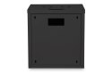 Digitus | Wall Mounting Cabinet | DN-19 12-U-SW | Black | IP protection class: IP20; Front door: Glass door, single opening; Cab