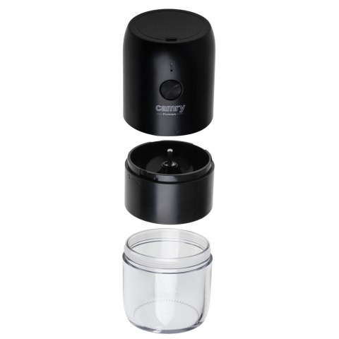 Bezprzewodowy elektryczny młynek do kawy Camry USB | CR 4302 | 25 W | Pojemność ziaren kawy 25-30 g | Czarny