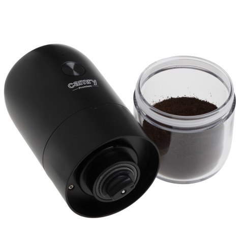 Bezprzewodowy elektryczny młynek do kawy Camry USB | CR 4302 | 25 W | Pojemność ziaren kawy 25-30 g | Czarny