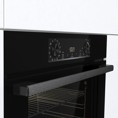 Gorenje Oven | BOS6737E13FBG | 77 L | Electric | AquaClean | Mechanical | Steam function | Height 59.5 cm | Width 59.5 cm | Stai