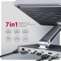 Podstawka AXAGON HMC-STND dla laptopów 10"-16" i huba USB 5Gbps, 3x USB-A, HDMI 4K/60Hz, RJ-45 | AXAGON