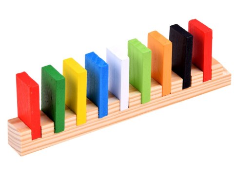 Drewniane kolorowe DOMINO klocki 300 ele ZA3861 Drewniane kolorowe DOMINO klocki 300 ele ZA3861