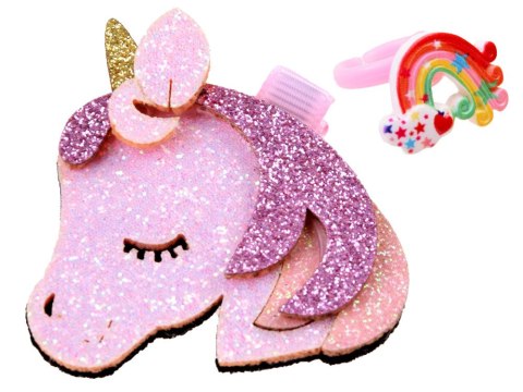 Urocza brokatowa Opaska z kucykami kokarda ZA3795 Urocza brokatowa Opaska z kucykami kokarda ZA3795