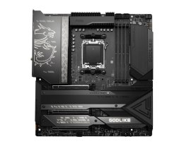 MSI | MEG X670E GODLIKE | Rodzina procesorów AMD | Gniazdo procesora AM5 | DDR5 DIMM | Gniazda pamięci 4 | Obsługiwane interfejs