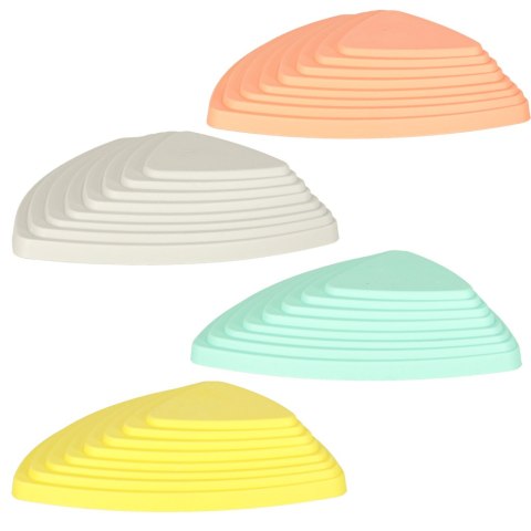 Ścieżka sensoryczna kamienie rzeczne do treningu równowagi podłoga to lawa gra 11 elementów pastelowa