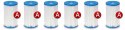 6 x Filtr do pompy komplet Typ A INTEX 29000