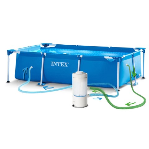 Basen ogrodowy stelażowy 260 x 160 x 65 cm zestaw 15w1 INTEX 28271