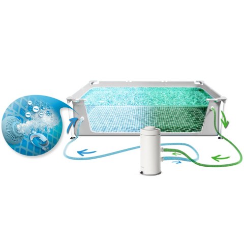 Basen ogrodowy stelażowy 300 x 175 x 80 cm zestaw 10w1 INTEX 26784