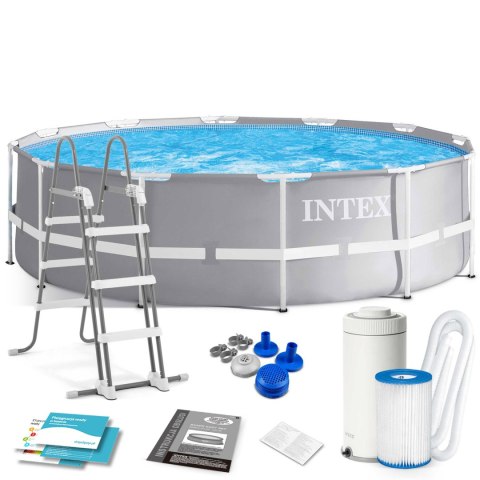 Basen ogrodowy stelażowy 366x99 zestaw zestaw 4w1 INTEX 26716
