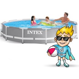 Basen ogrodowy stelażowy 366x99 zestaw zestaw 4w1 INTEX 26716