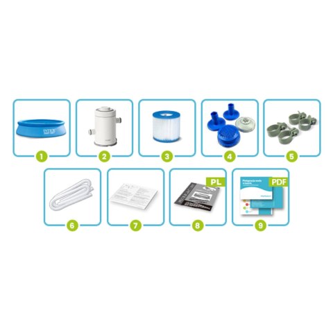 Basen ogrodowy rozporowy 244 x 61 cm INTEX 28108