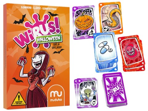 Muduko Gra karciana Wirus HALLOWEEN 15 kart - dodatek do gry GR0527