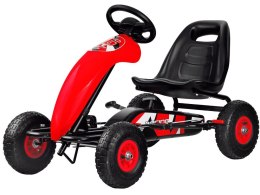 Sportowy GOKART na pedały dla dzieci do 50 kg Pompowane koła SP0531