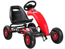Sportowy GOKART na pedały dla dzieci do 50 kg Pompowane koła SP0531