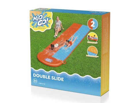 Bestway Podwójny ślizg wodny H2O GO! Długi - 4,88m 52328 Bestway Podwójny ślizg wodny H2O GO! Długi - 4,88m 52328