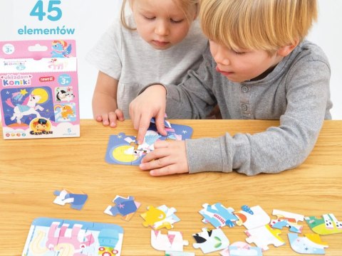 CzuCzu Układam Koniki puzzle 45ele ZA4050 CzuCzu Układam Koniki puzzle 45ele ZA4050