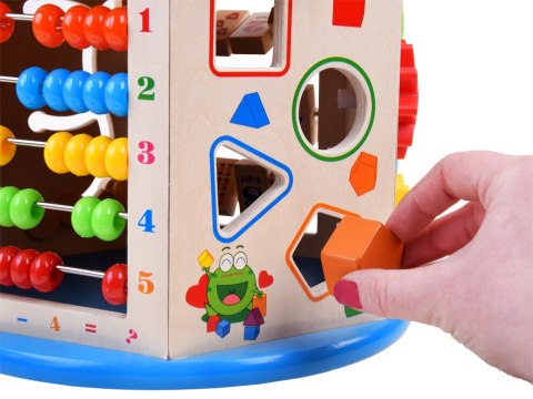 Drewniana kostka edukacyjna sorter 8w1 ZA4117 Drewniana kostka edukacyjna sorter 8w1 ZA4117