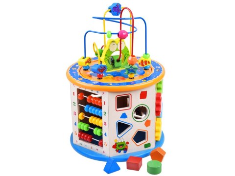 Drewniana kostka edukacyjna sorter 8w1 ZA4117 Drewniana kostka edukacyjna sorter 8w1 ZA4117