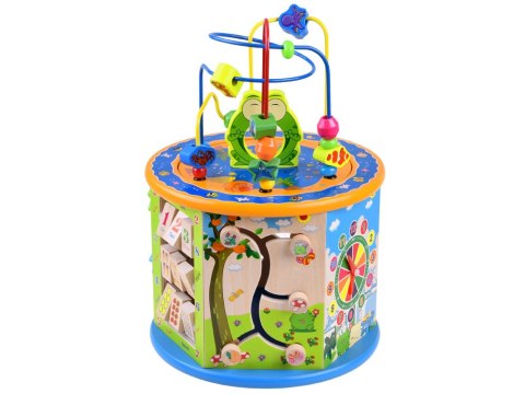 Drewniana kostka edukacyjna sorter 8w1 ZA4117 Drewniana kostka edukacyjna sorter 8w1 ZA4117
