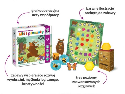 Gra kooperacyjna Miś i pszczoły 3-8 lat GR0537 Gra kooperacyjna Miś i pszczoły 3-8 lat GR0537
