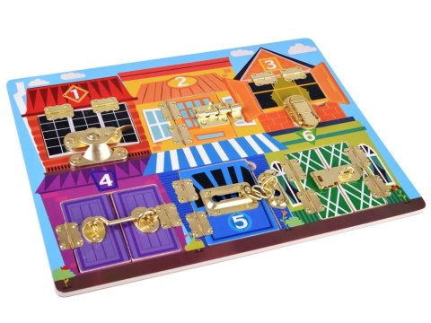 Tablica sensoryczna manipulacyjna zamki ZA4133 Tablica sensoryczna manipulacyjna zamki ZA4133