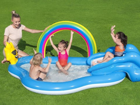 Bestway Brodzik dla dzieci Plac zabaw TĘCZA I SŁONECZKO + zjeżdżalnia 53092 Bestway Brodzik dla dzieci Plac zabaw TĘCZA I SŁONECZKO + zjeżdżalnia 53092