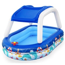 Bestway Dmuchany basen z odpinanym daszkiem + kierownica Sea Captain 54370