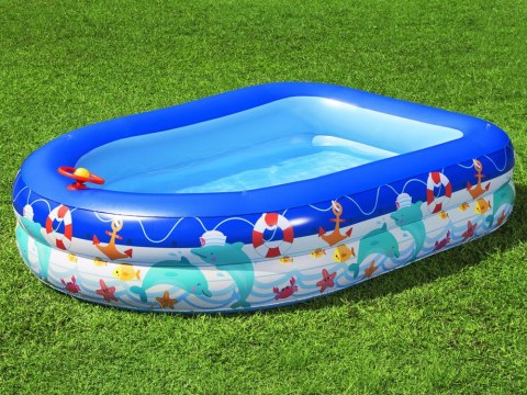 Bestway Dmuchany basen z odpinanym daszkiem + kierownica Sea Captain 54370