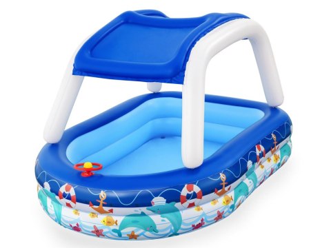 Bestway Dmuchany basen z odpinanym daszkiem + kierownica Sea Captain 54370