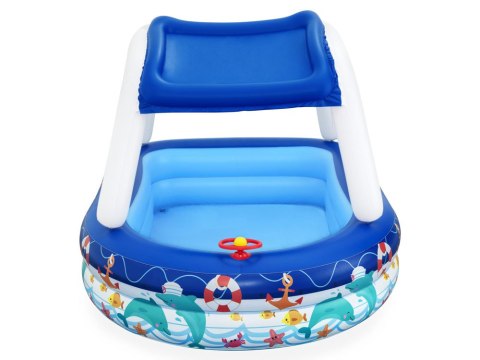Bestway Dmuchany basen z odpinanym daszkiem + kierownica Sea Captain 54370
