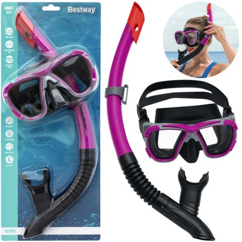 Bestway Maska z rurką do snurkowania pływania dla dzieci i dorosłych 24021 Bestway Maska z rurką do snurkowania pływania dla dzieci i dorosłych 24021