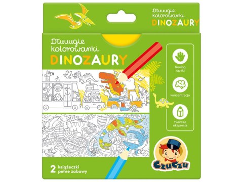 CzuCzu Dłuuugie kolorowanki Dinozaury ZA4229 CzuCzu Dłuuugie kolorowanki Dinozaury ZA4229