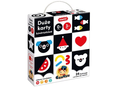 CzuCzu Duże karty kontrastowe 24ilustracje ZA4237 CzuCzu Duże karty kontrastowe 24ilustracje ZA4237