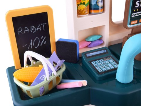 Supermarket Sklep spożywczy Kasa fiskalna + 71 ele akcesoria Dźwięk ZA4279 Supermarket Sklep spożywczy Kasa fiskalna + 71 ele akcesoria Dźwięk ZA4279