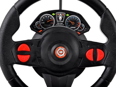 Zdalnie sterowane SPORTOWE auto + kierownica + sygnalizacja RC0589 ZO Zdalnie sterowane SPORTOWE auto + kierownica + sygnalizacja RC0589 ZO