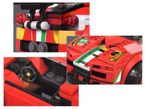 Klocki sportowe auto 164 elem. + naklejki ZA4289 Klocki sportowe auto 164 elem. + naklejki ZA4289